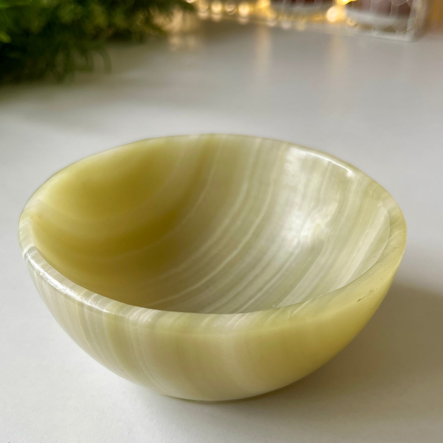 Banded Calcite Bowl 10.8cm Wide