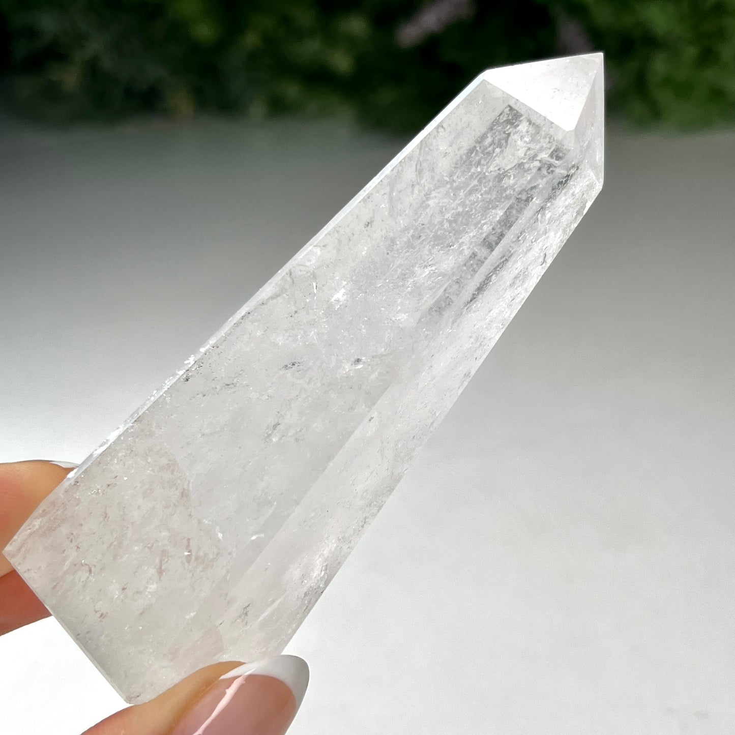 Clear Quartz Tower Obelisk Crystal 116g - 9.3cm Tall