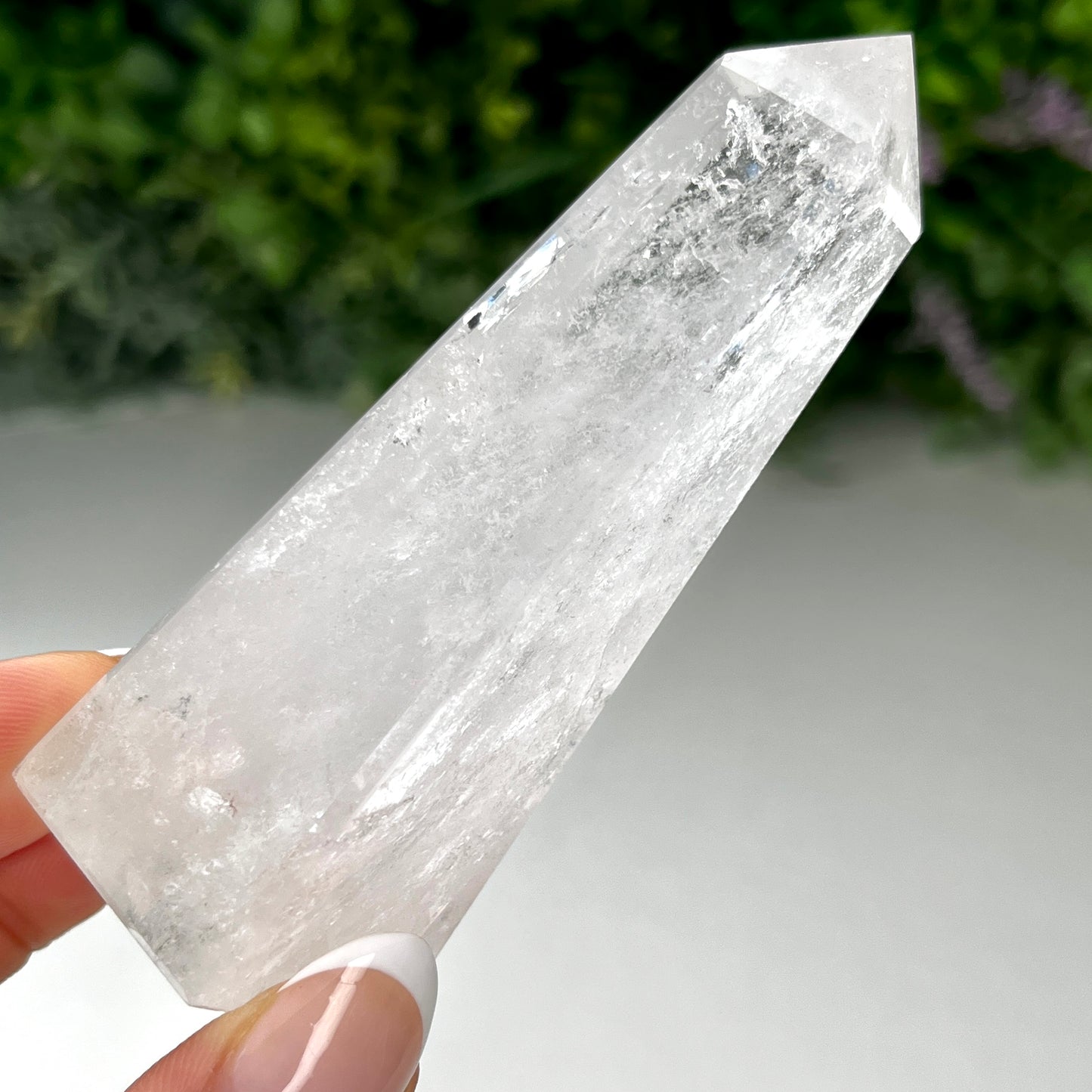 Clear Quartz Tower Obelisk Crystal 116g - 9.3cm Tall