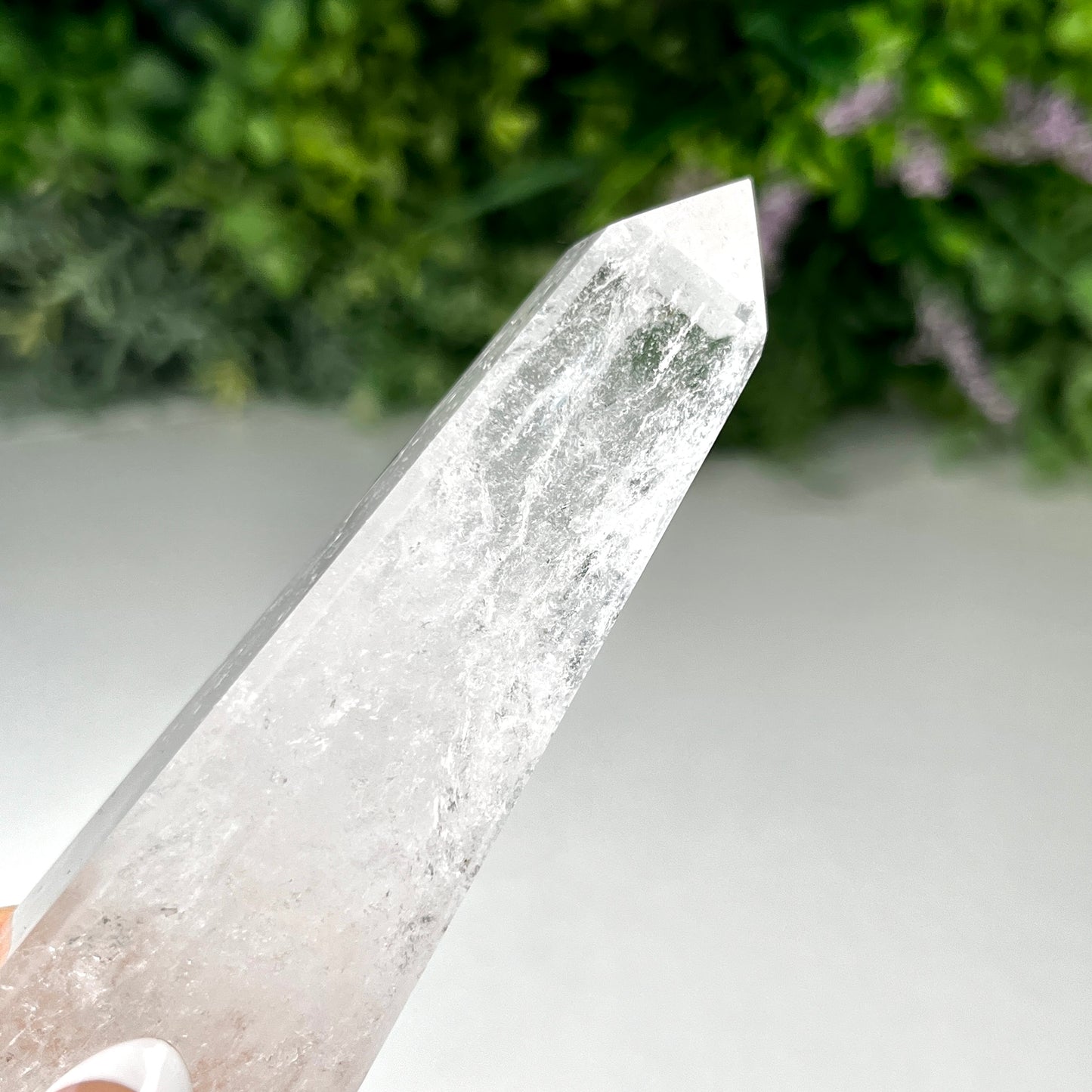 Clear Quartz Tower Obelisk Crystal 116g - 9.3cm Tall