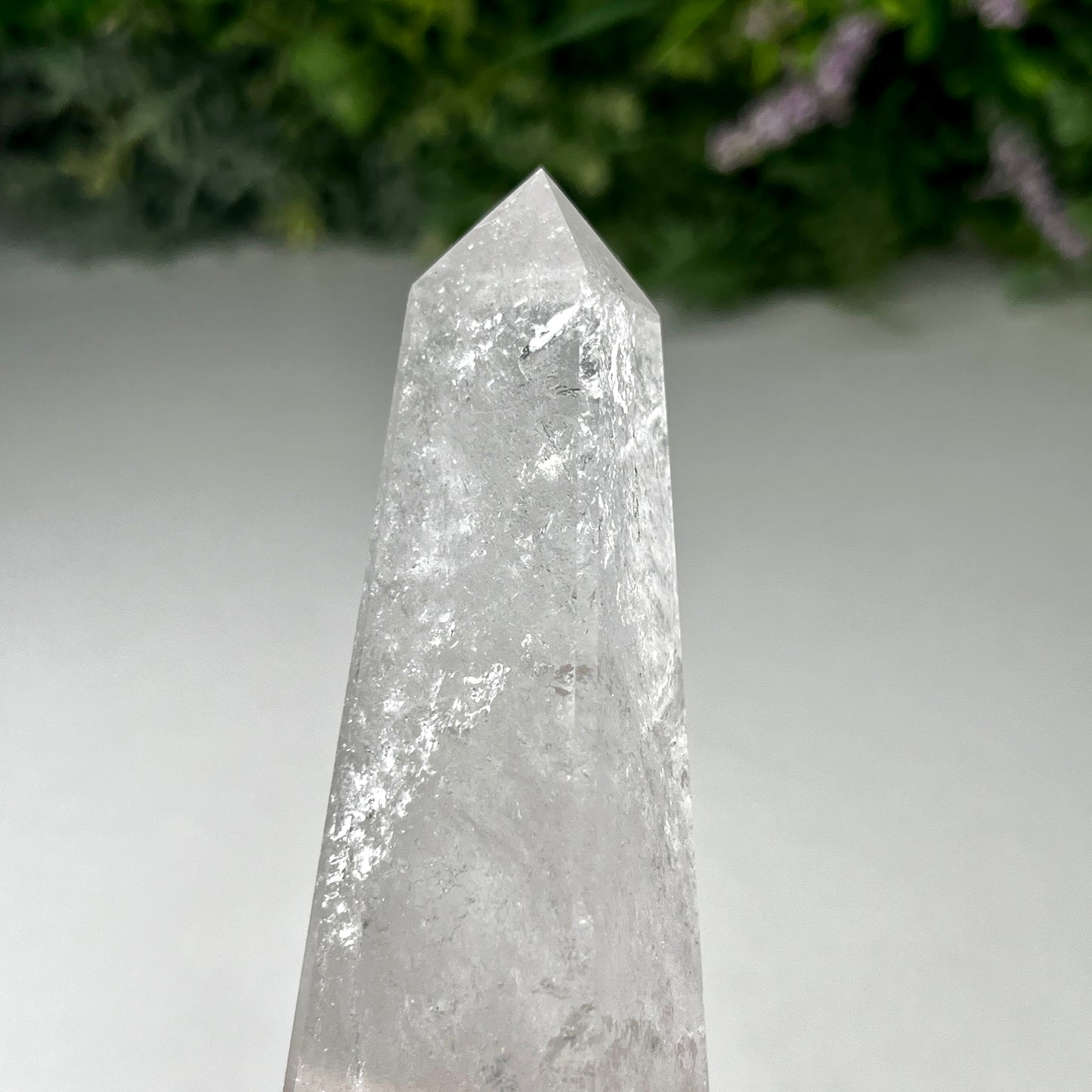Clear Quartz Tower Obelisk Crystal 116g - 9.3cm Tall