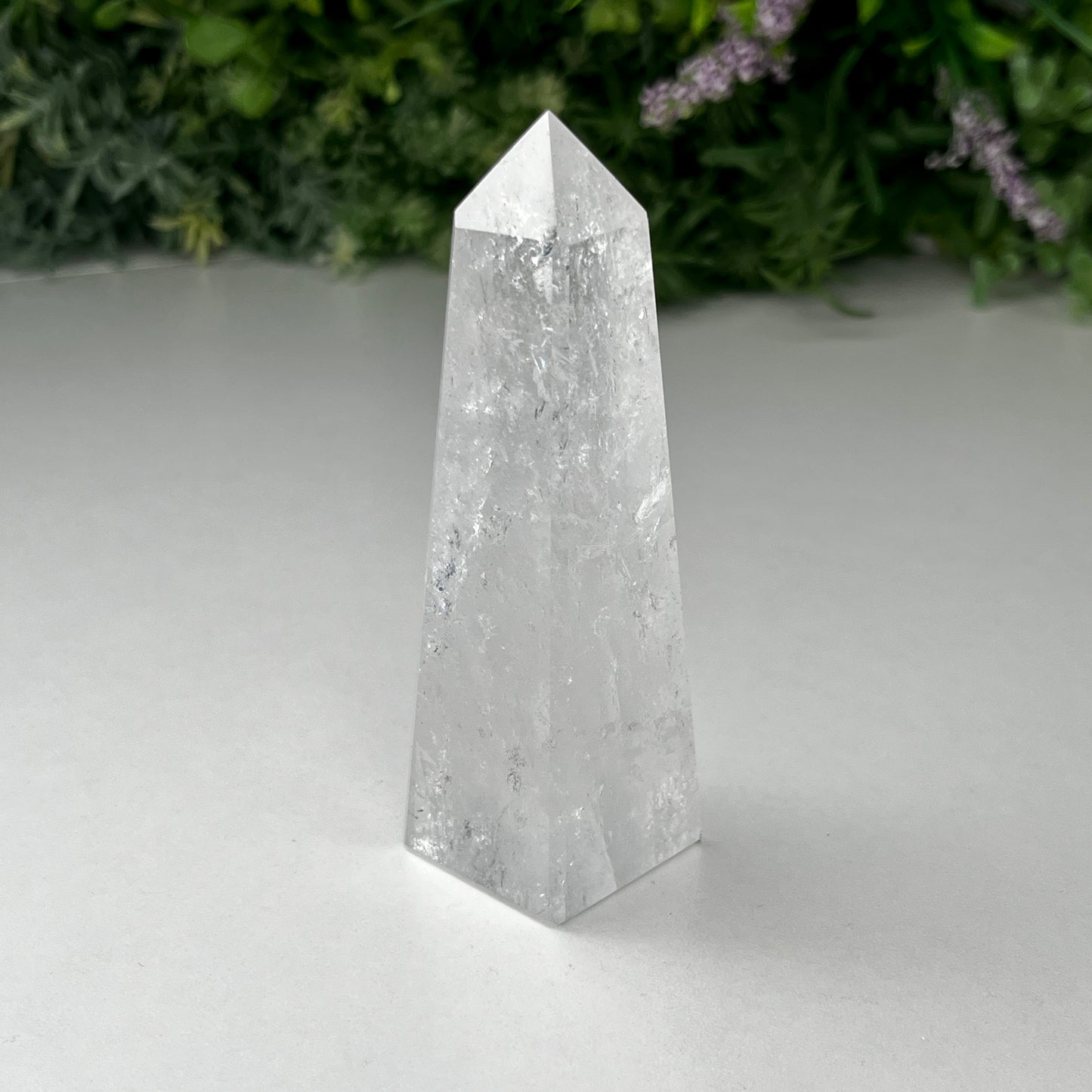Clear Quartz Tower Obelisk Crystal 116g - 9.3cm Tall