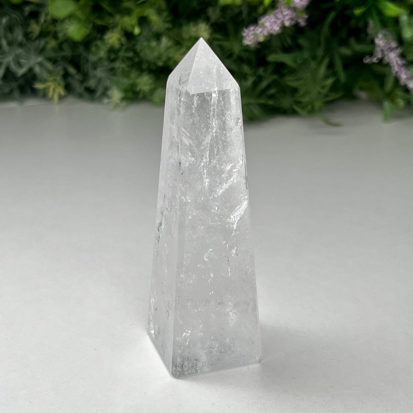 Clear Quartz Tower Obelisk Crystal 116g - 9.3cm Tall