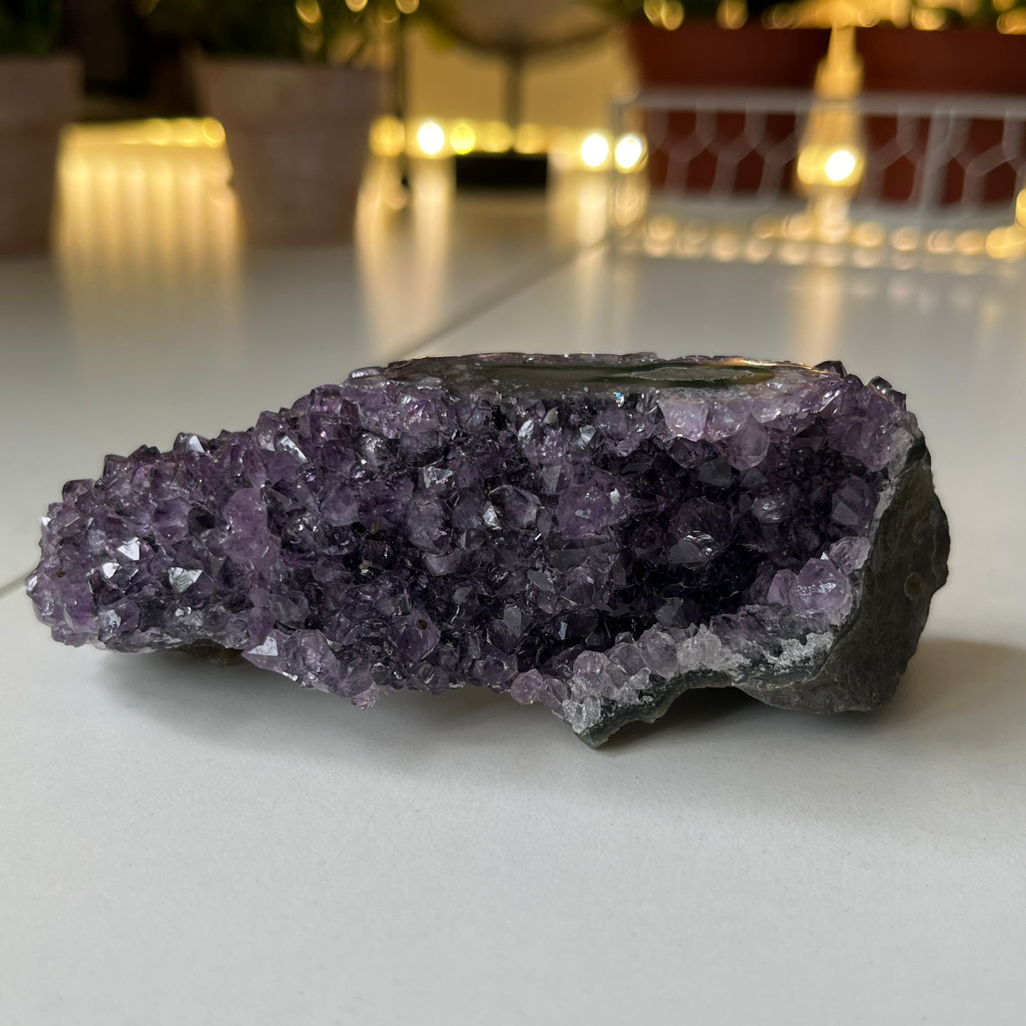 Raw Amethyst Crystal With Stalactite 10.4cm
