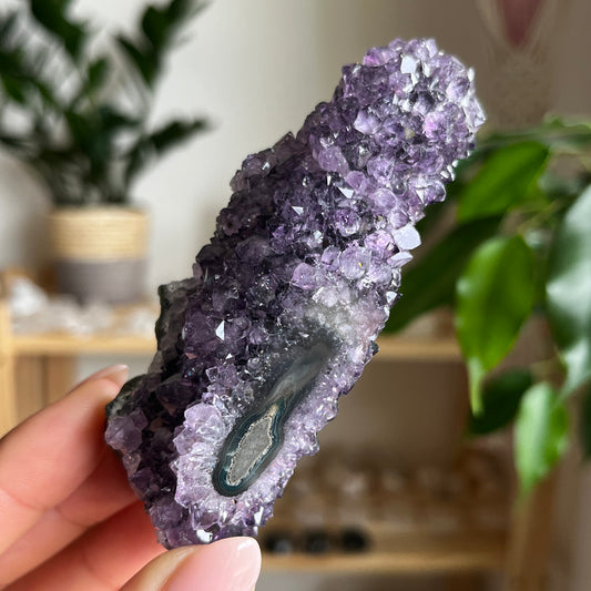 Raw Amethyst Crystal With Stalactite 10.4cm