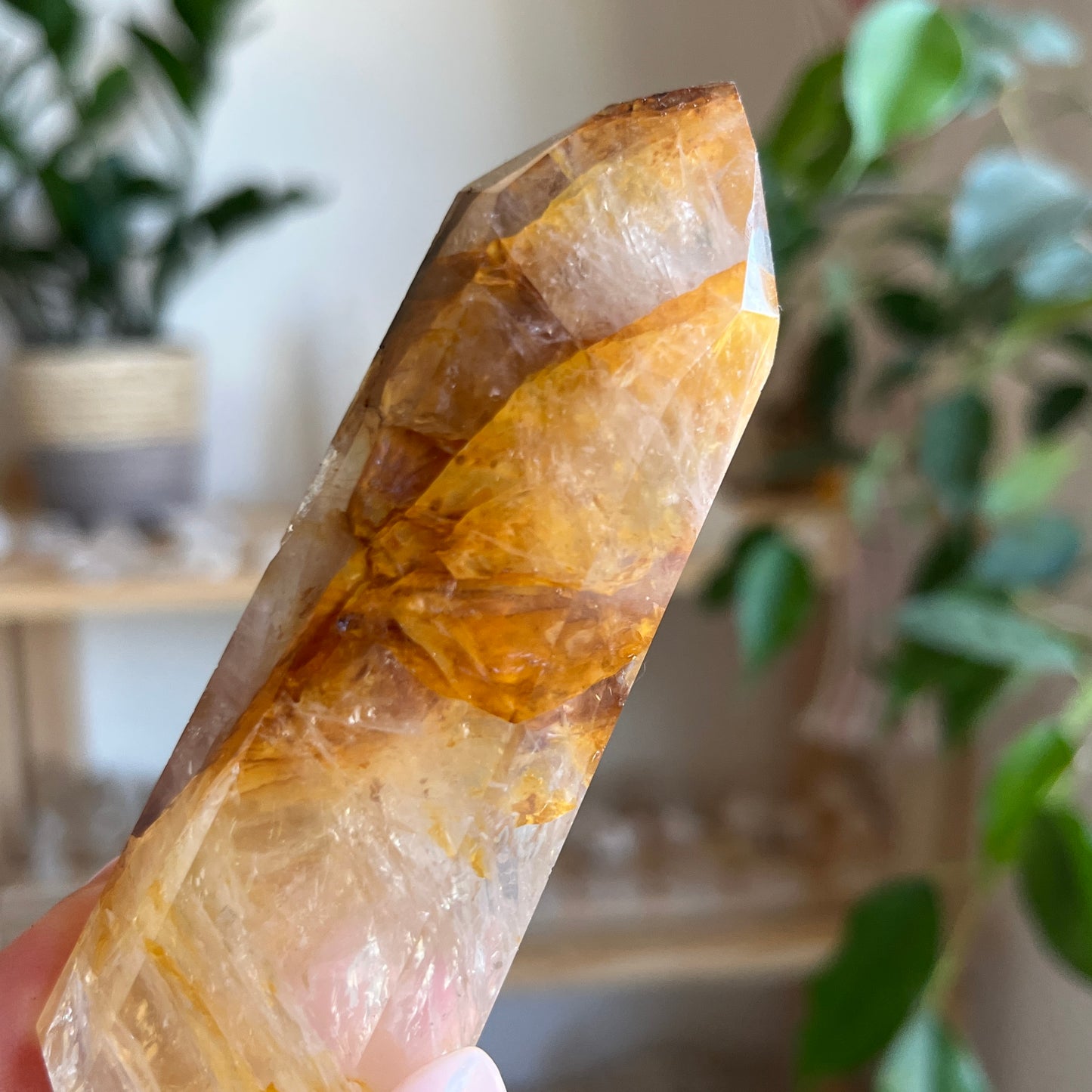 Golden Healer Quartz Crystal Tower 9.1cm tall