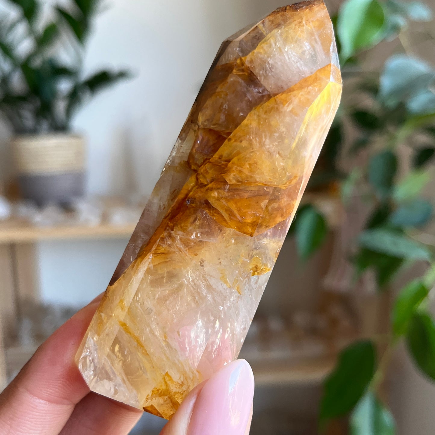 Golden Healer Quartz Crystal Tower 9.1cm tall