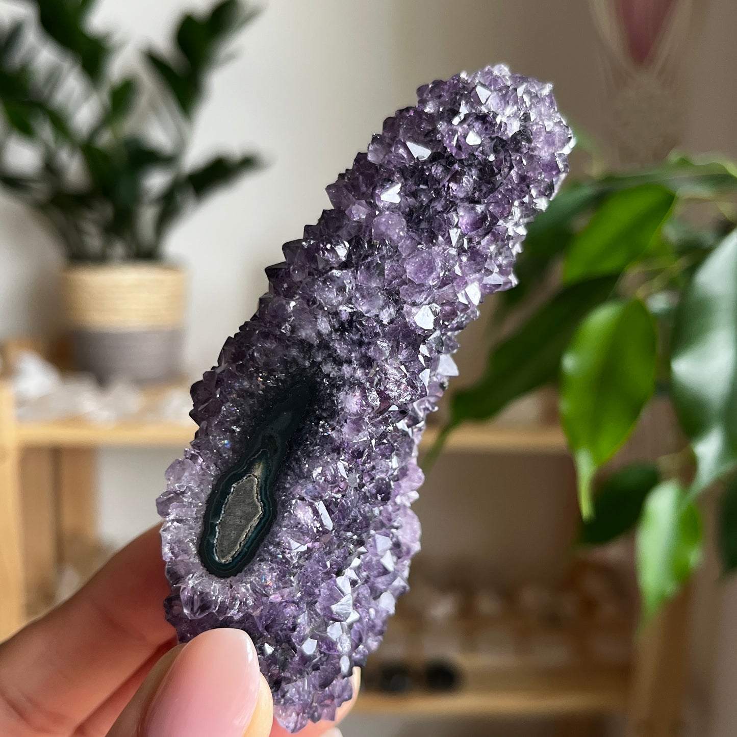 Raw Amethyst Crystal With Stalactite 10.4cm
