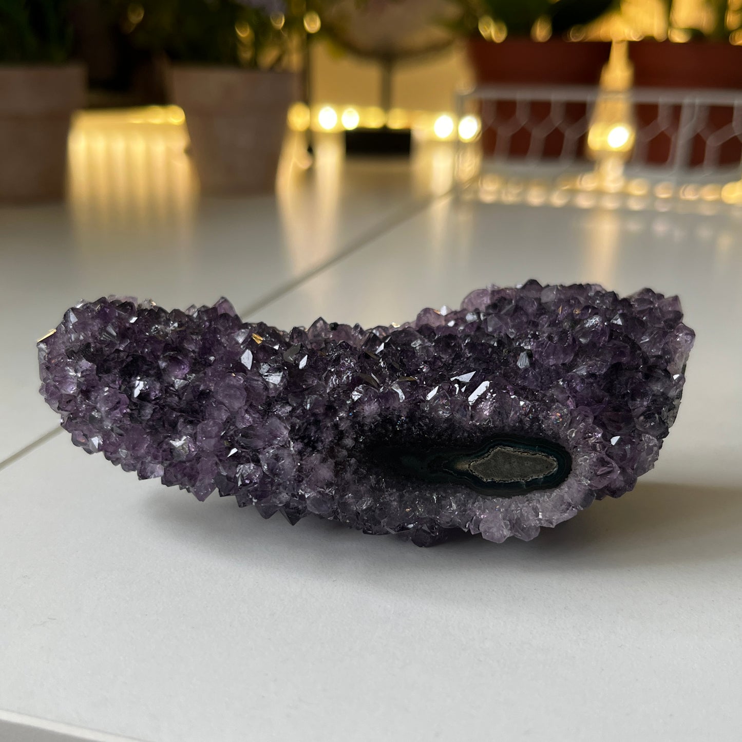 Raw Amethyst Crystal With Stalactite 10.4cm