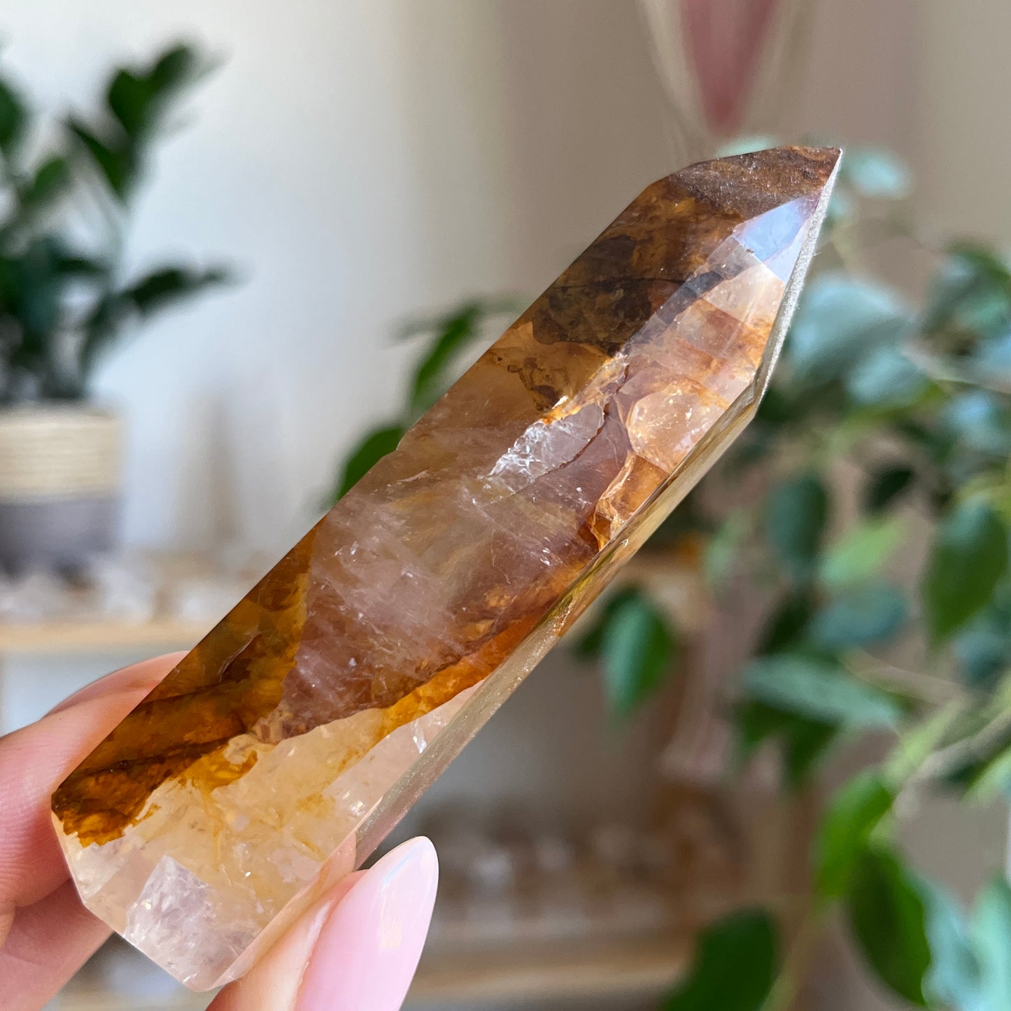 Golden Healer Quartz Crystal Tower 9.1cm tall