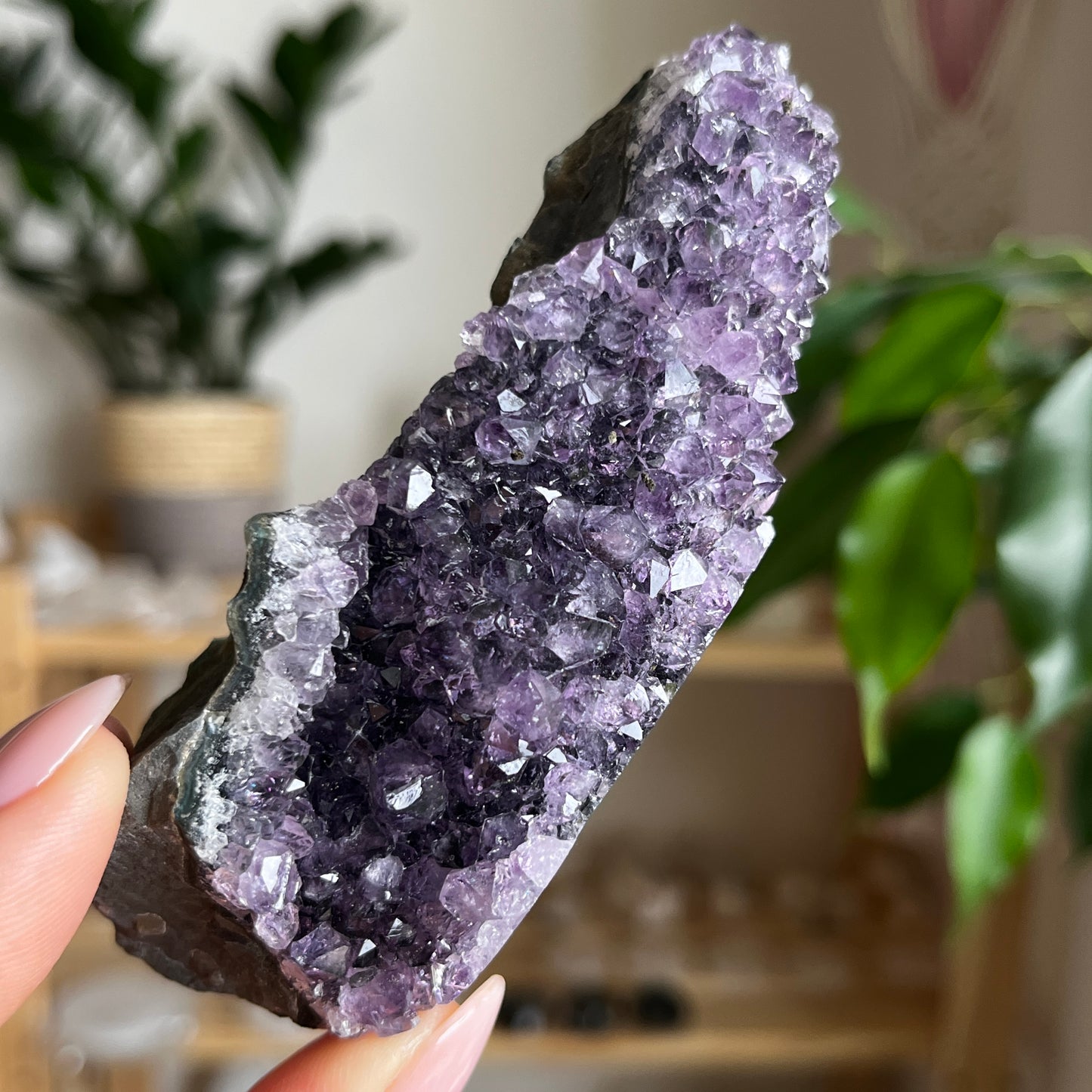 Raw Amethyst Crystal With Stalactite 10.4cm
