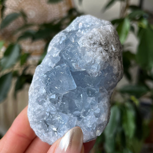 Celestite Geode Madagascar Crystal 8.5cm - 320g