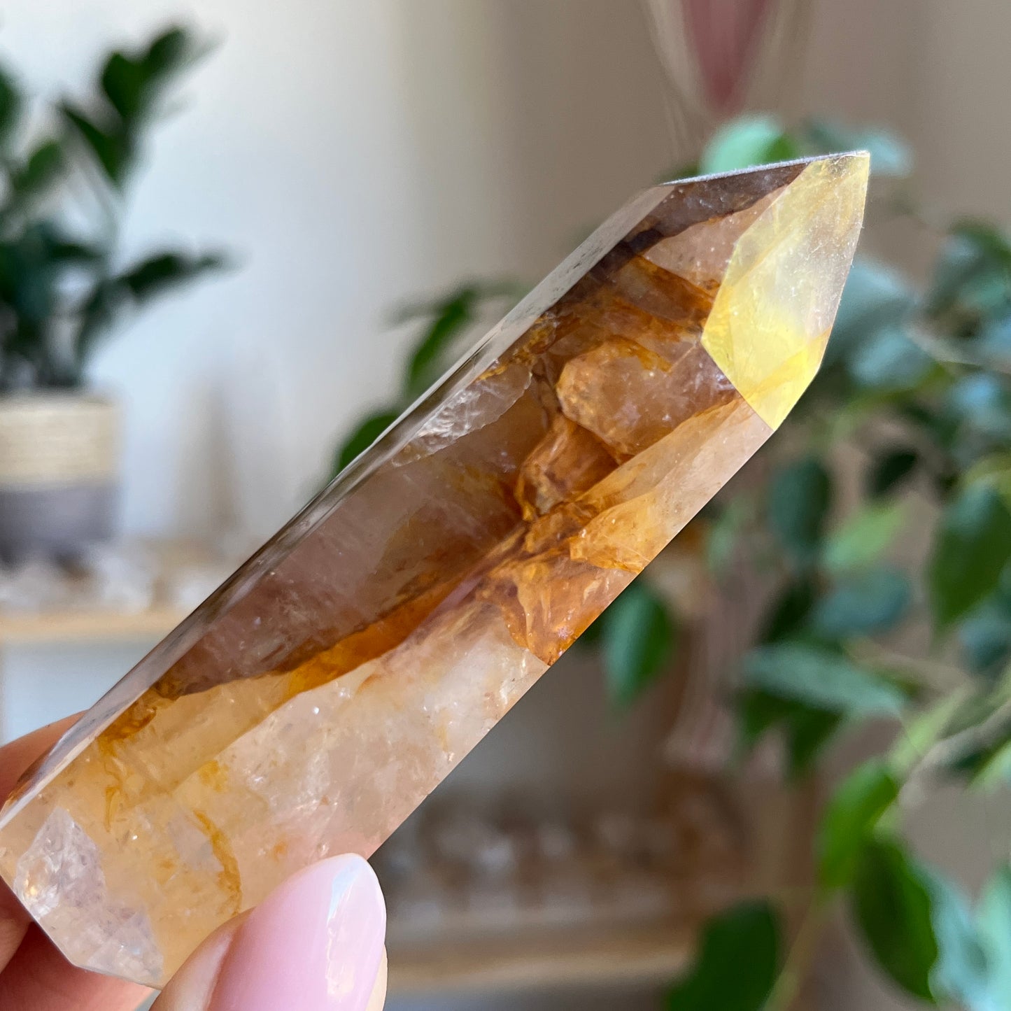 Golden Healer Quartz Crystal Tower 9.1cm tall
