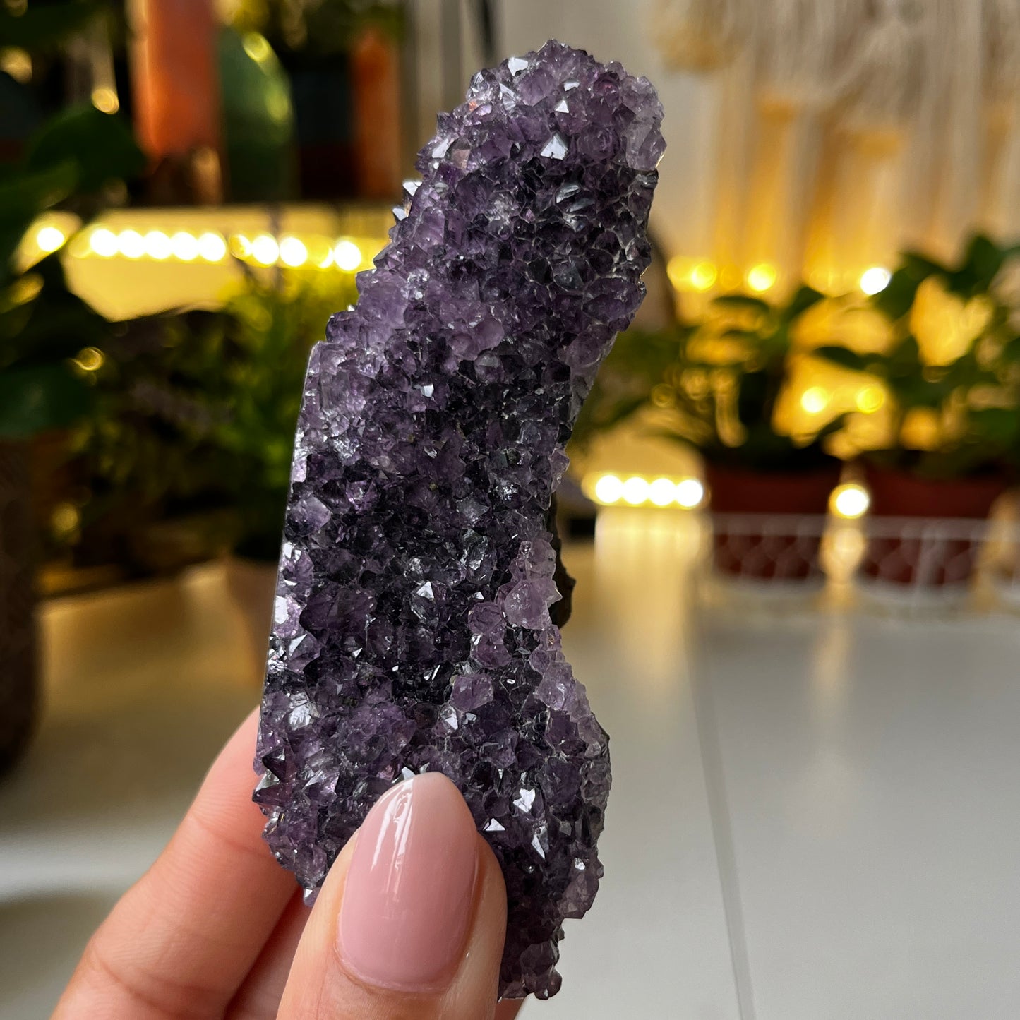 Raw Amethyst Crystal With Stalactite 10.4cm