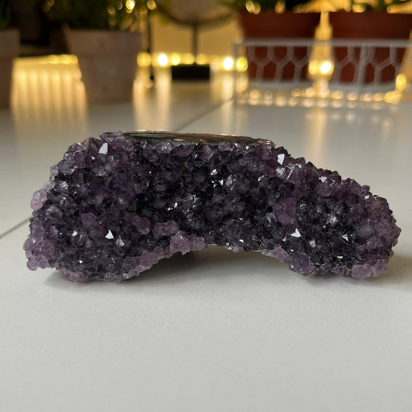 Raw Amethyst Crystal With Stalactite 10.4cm