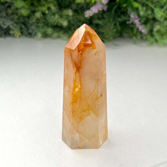 Golden Healer Tower Crystal 128g - 9cm Tall